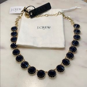 NWT Navy Blue & Gold J Crew Statement Necklace